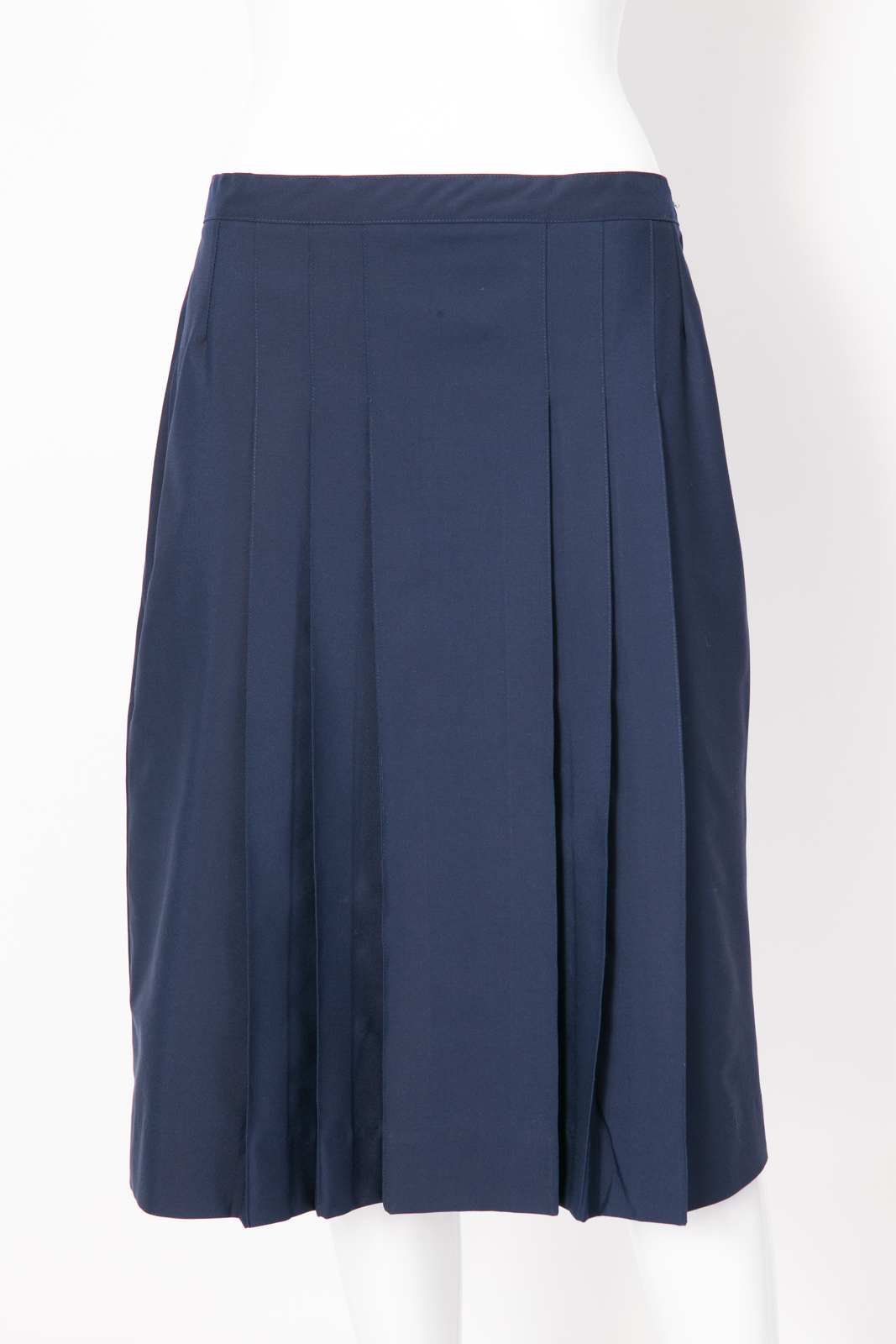 Navy pleated skirt quotes sale