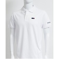 Mens Supporter White Polo