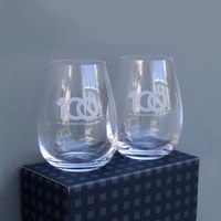 Glassware Set with etched logo