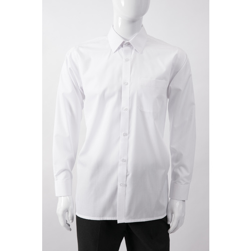 Boys Long Sleeved White Formal Shirt Size 10