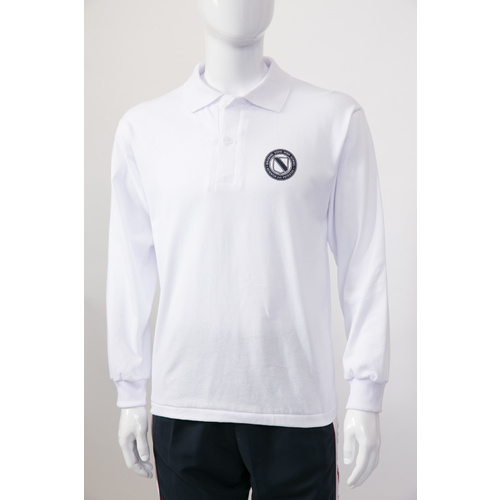 BSHS White Long Sleeved Polo Size XS