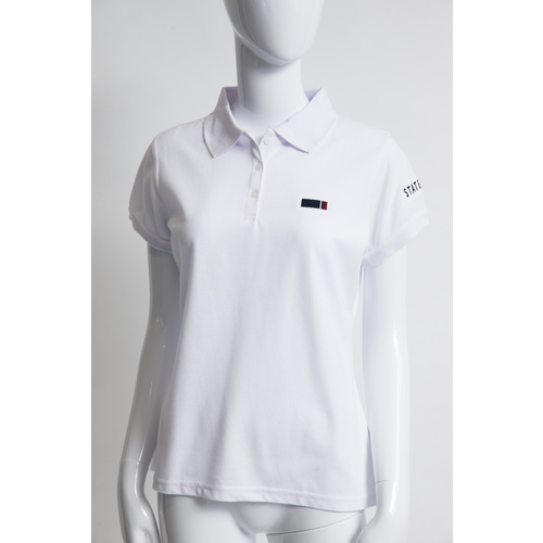 Supporter Ladies White Polo 10