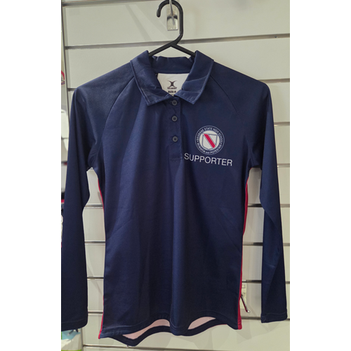 Supporter Polo Womens L/S Multi Size 8